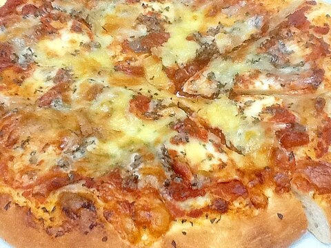 モッツァレラチーズとアンチョビのピザパン